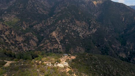 orbit shot of echo mountain house ruins