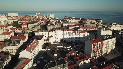 biarritz city with sea in background, france