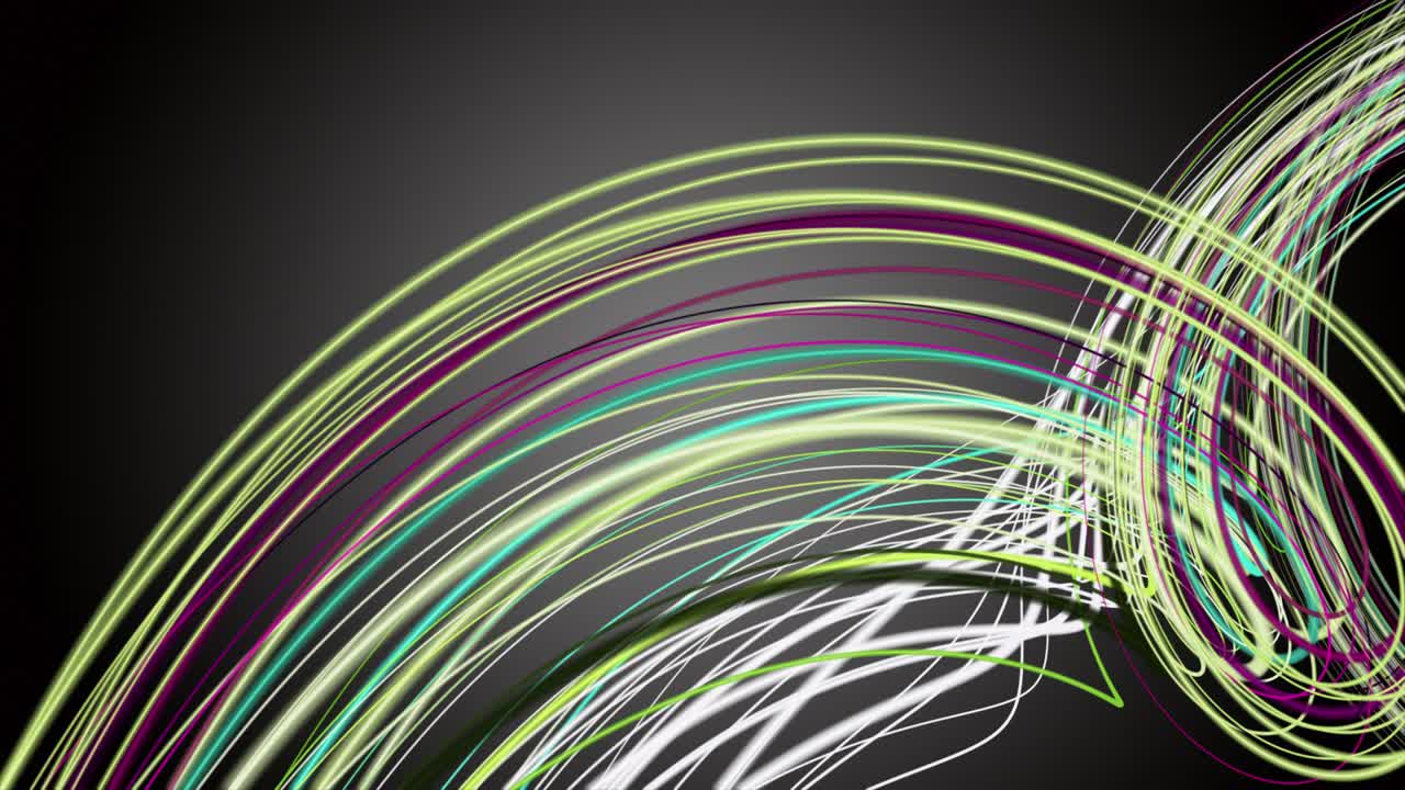 느린 동작에서 줄무 파동 객체와 환상적인 애니메이션, 4096x2304 루프 4k