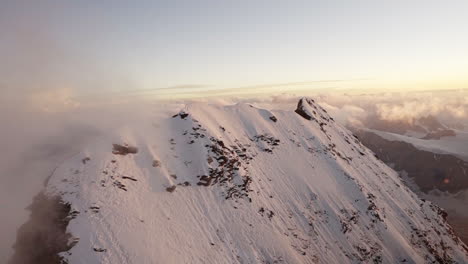 Helicopter-shot-of-the-Matterhorn-with-AirZermatt-in-Zermatt,-Switzerland