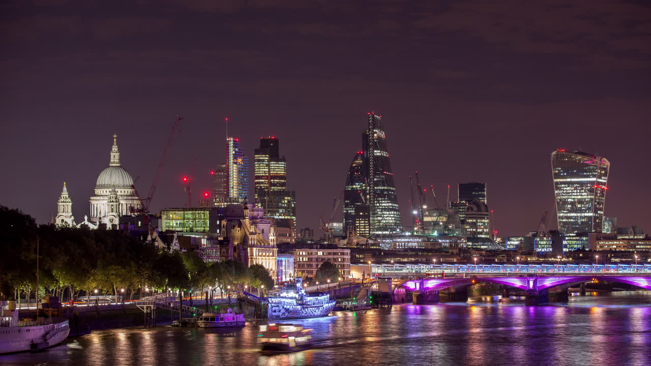 워털루 다리 작은 오이 밤 4k 00