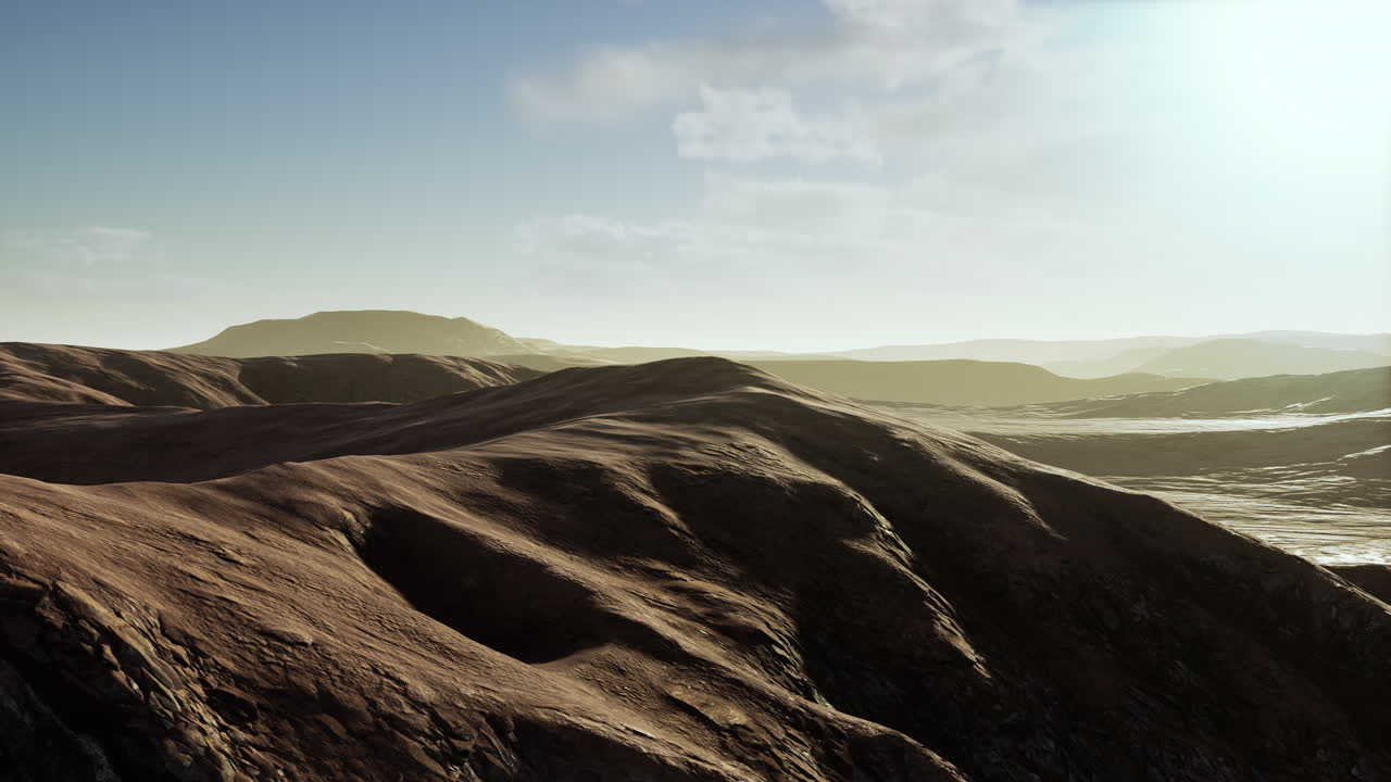 hermosas dunas de arena en el desierto del sáhara al atardecer