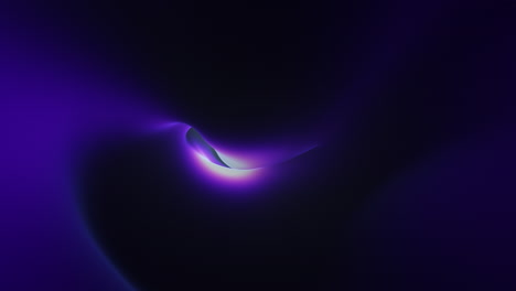 ondas violetas que fluyen en un agujero negro