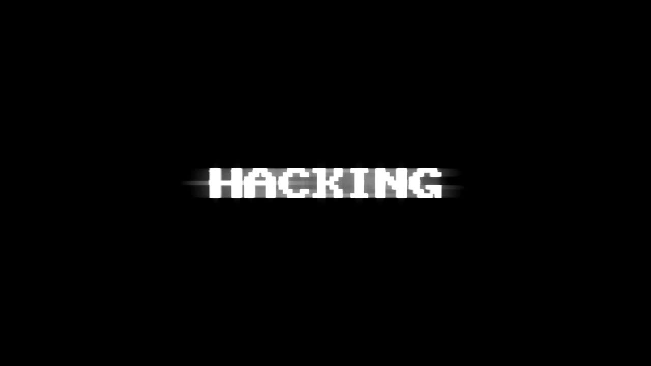 animación de texto de fallo de hacking