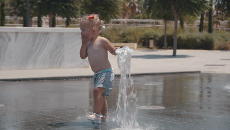 water fun in city streets