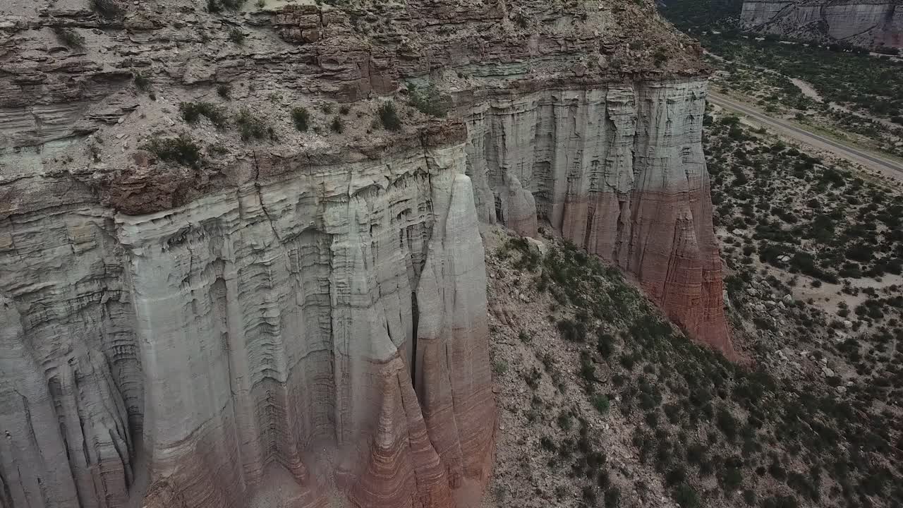 Scenic Sandstone Cliffs in Talampaya National Park, Monte Ecoregion, La Rioja Province, Argentina