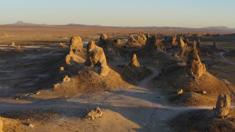 Golden-sunlight-bathing-the-beautiful-landscape-of-Trona-pinnacles