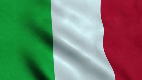 bandera italiana en el viento