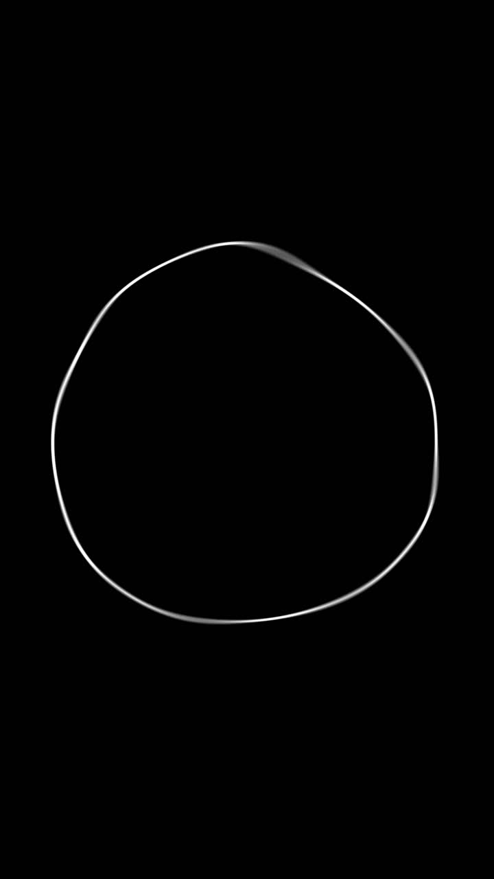 검은 바탕에 추상적인 색 원