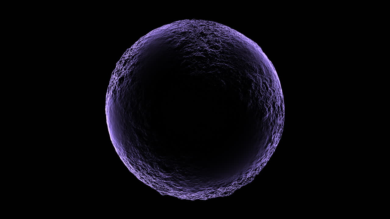 무지개 그라데이션 1에 흐르는 보라색 파도와 소용돌이 원이 있는 공중 부양 구