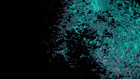 Pink And Blue Bubbles Underwater
