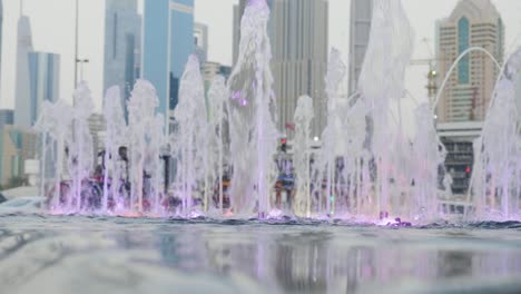 water fountain in a modern city