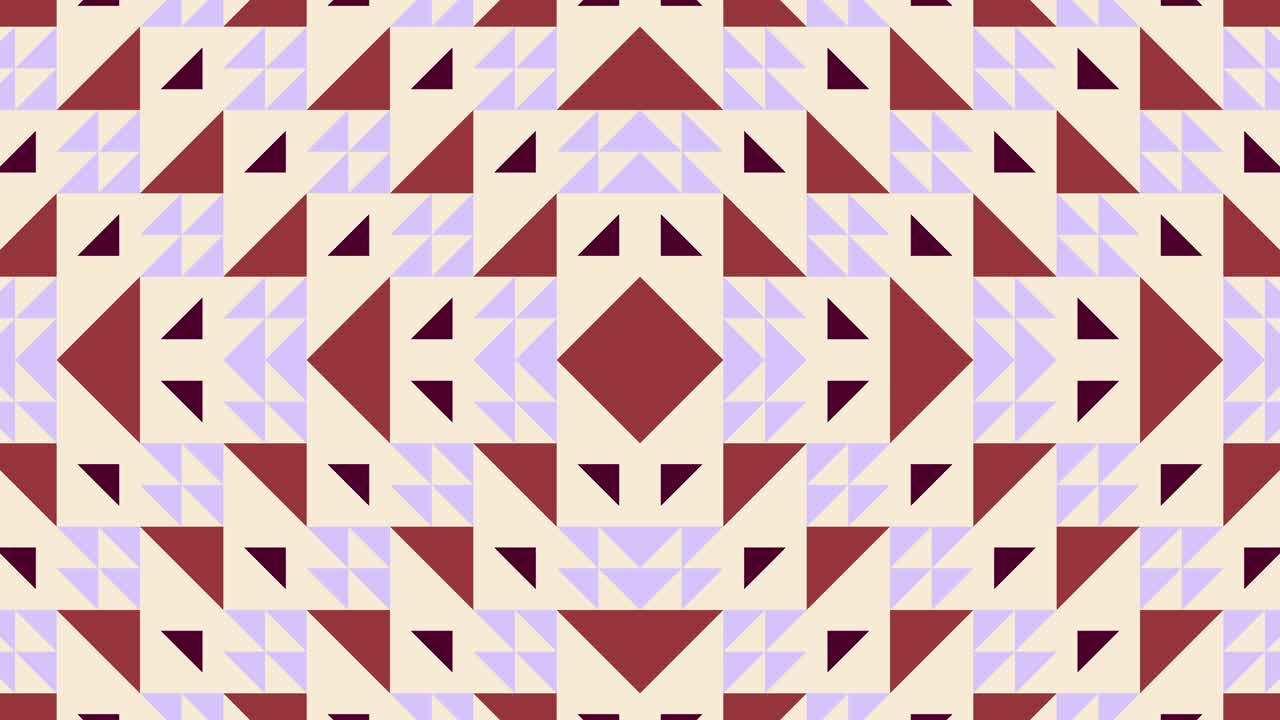 mosaico geométrico multicolor con azulejos animados. formas abstractas en un patrón dinámico mínimo. fondo gráfico de movimiento en un diseño plano