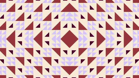 mosaico geométrico multicolor con azulejos animados. formas abstractas en un patrón dinámico mínimo. fondo gráfico de movimiento en un diseño plano