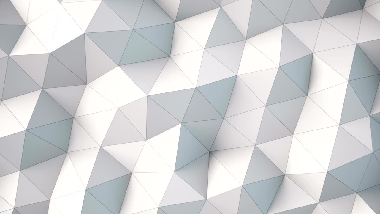 white polygonal geometric surface. computer generated seamless loop abstract motion background.