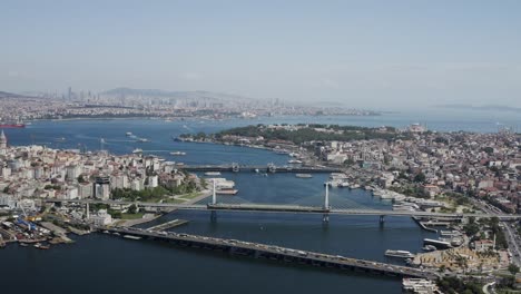 istanbul bosphorus and golden horn aerial view 6