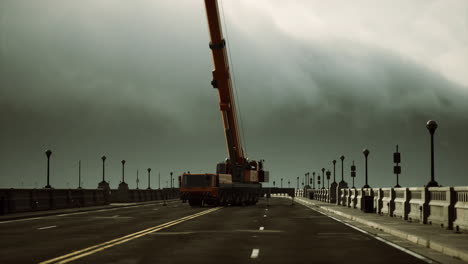 puente de carretera en construcción