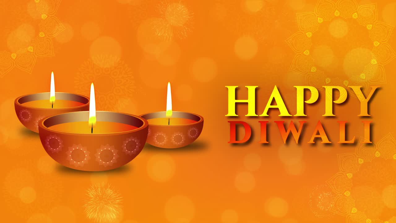 Happy diwali festival holiday background with oil lamp rangoli diwali deepavali traditional