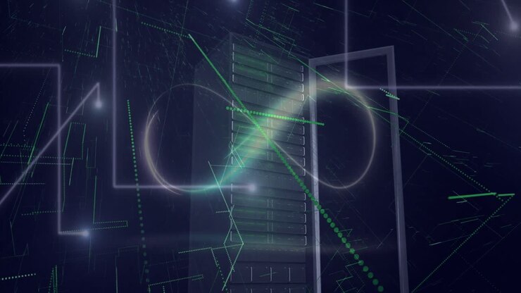 Animation of shapes and spots over server