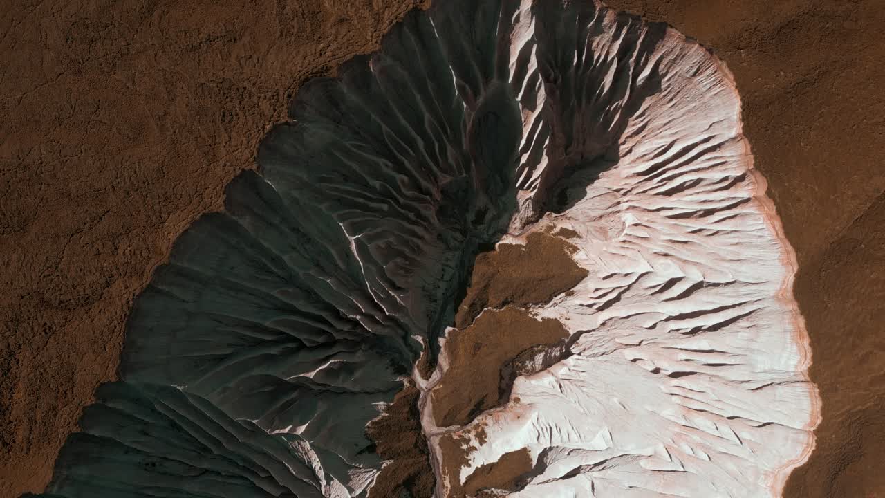 vista aérea de las dunas de arena del desierto