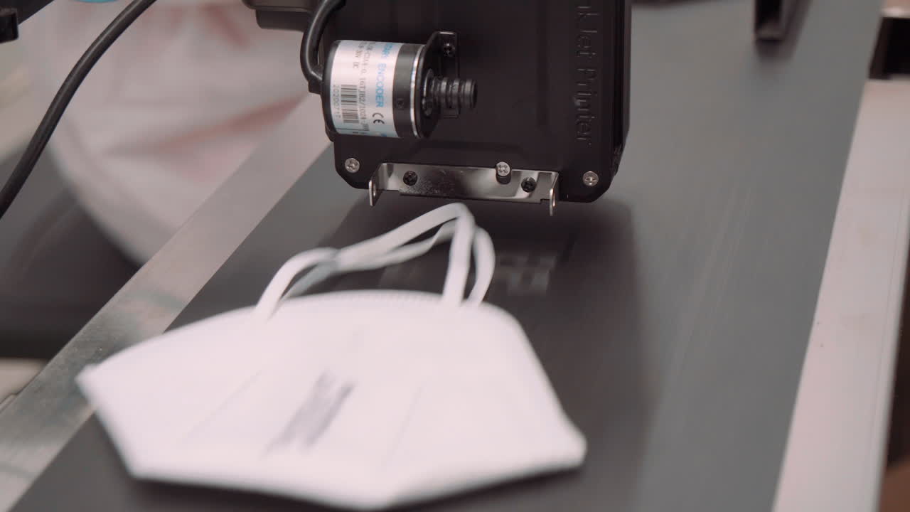 h95 안면 마스크 인쇄용 컨베이어 라인