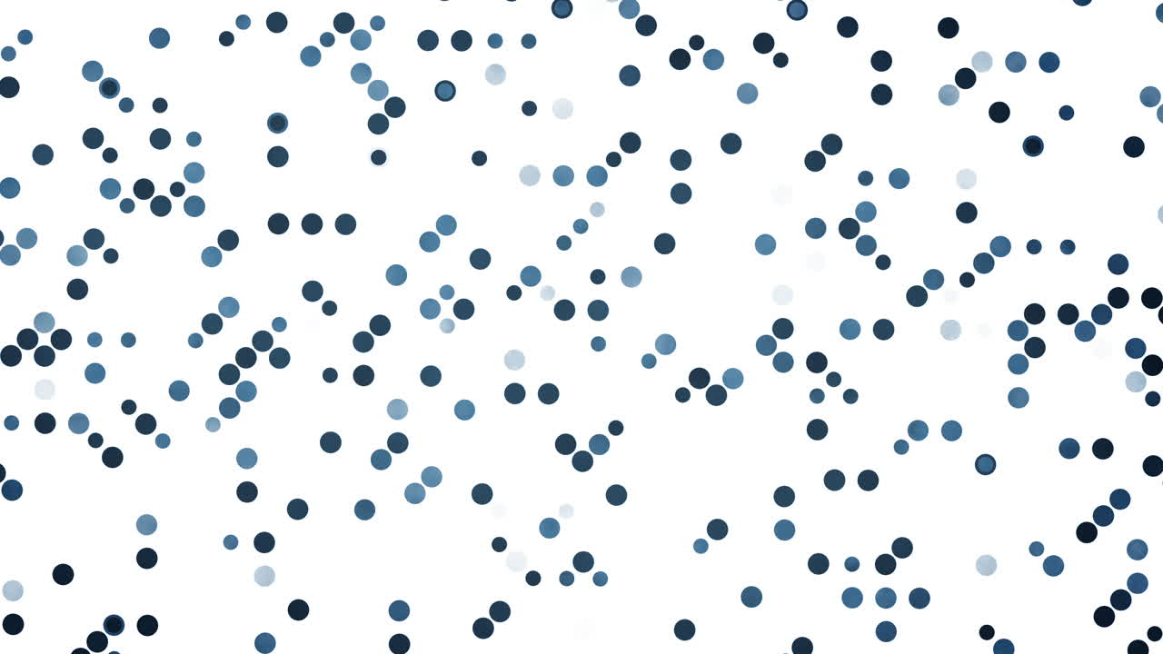 Abstract Blue Dots Fading on White Background