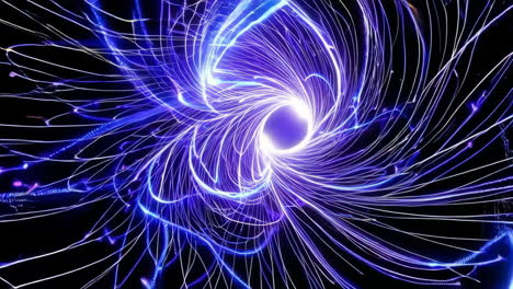 vórtice espiral resplandeciente y abstracto