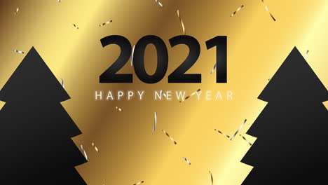 feliz año nuevo 2021 diseño gráfico