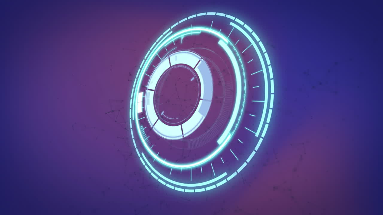 animación del procesamiento de cerraduras seguras, girando sobre un fondo púrpura