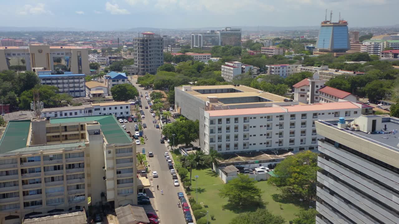 impresionante vista aérea del castillo en áfrica.