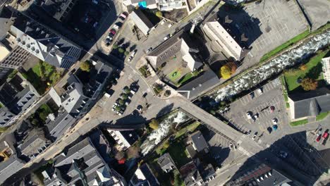 aerial view of cauterets, france, showcasing buildings and streets