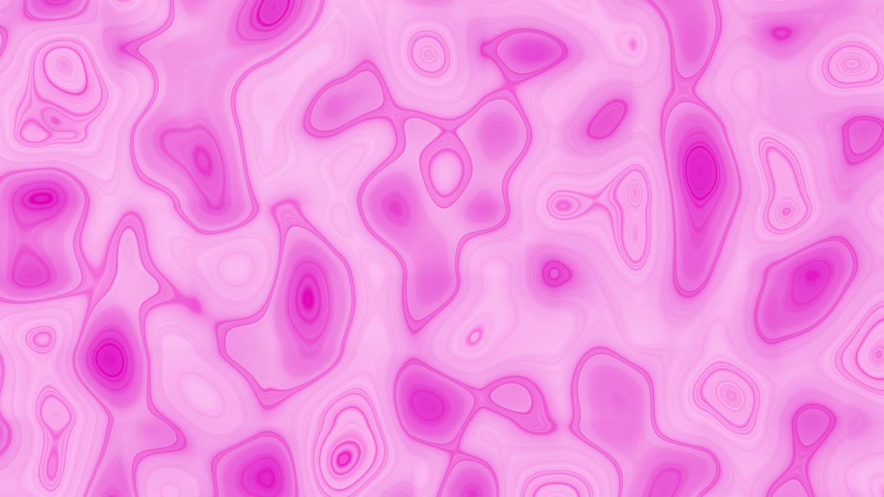Pink and white animated abstract background with moving round shapes. Geometric footage with abstract ripple effect. Motion design pattern, seamless loop.