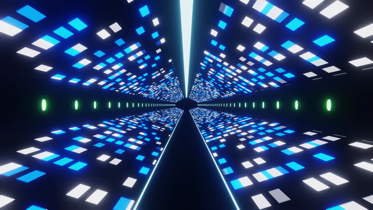 abstract Futuristic digital technologic alien space tunnel background 3d rendering