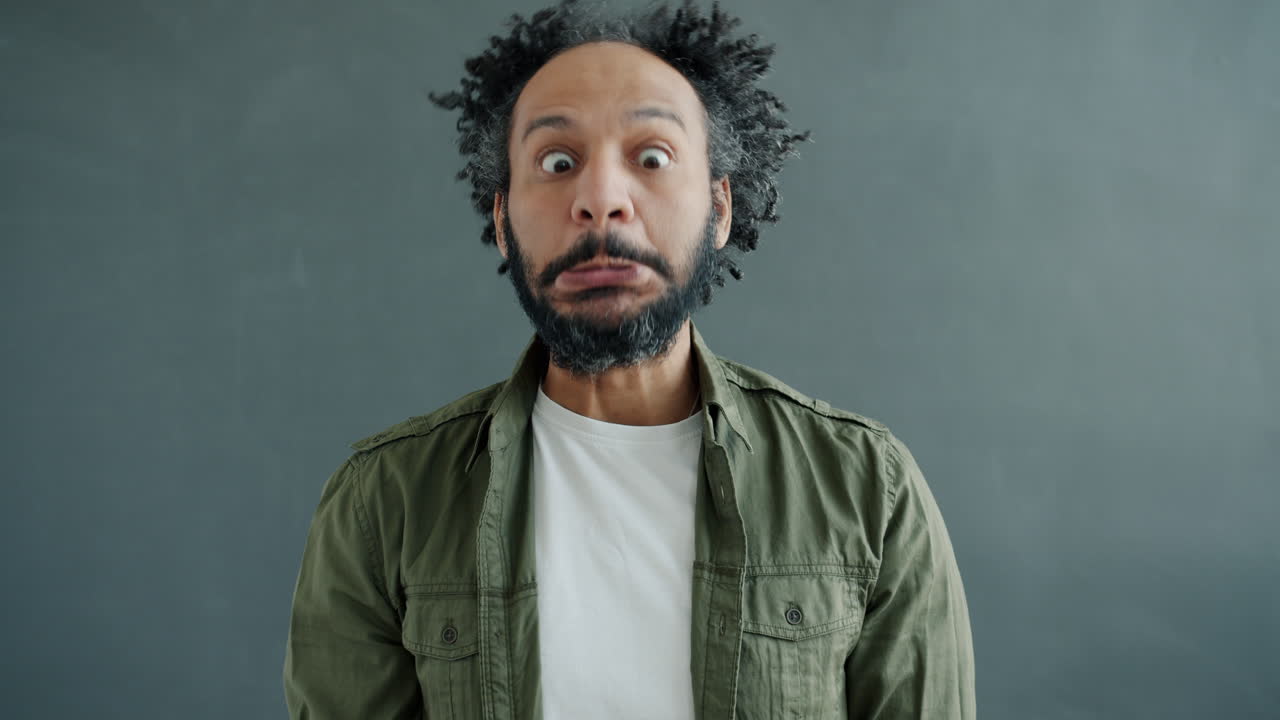 Man with a funny expression