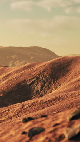 un paisaje estéril en marte