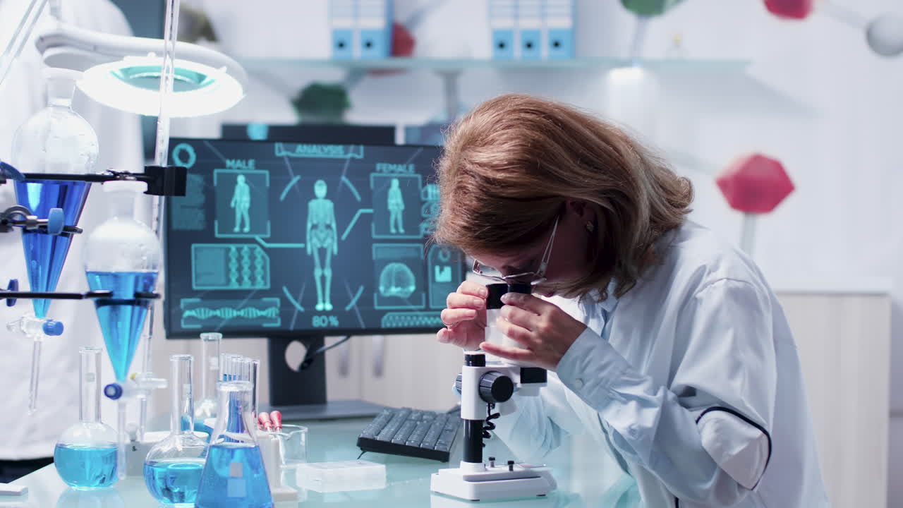 Scientist Conducting Research in Laboratory