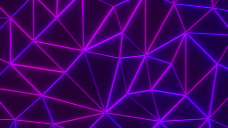 neon geometric triangles background