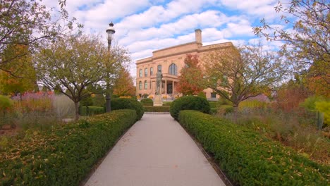 a beautiful fall garden in iowa