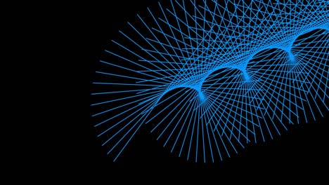 barra móvil animación digital entrelazada gráficos de movimiento
