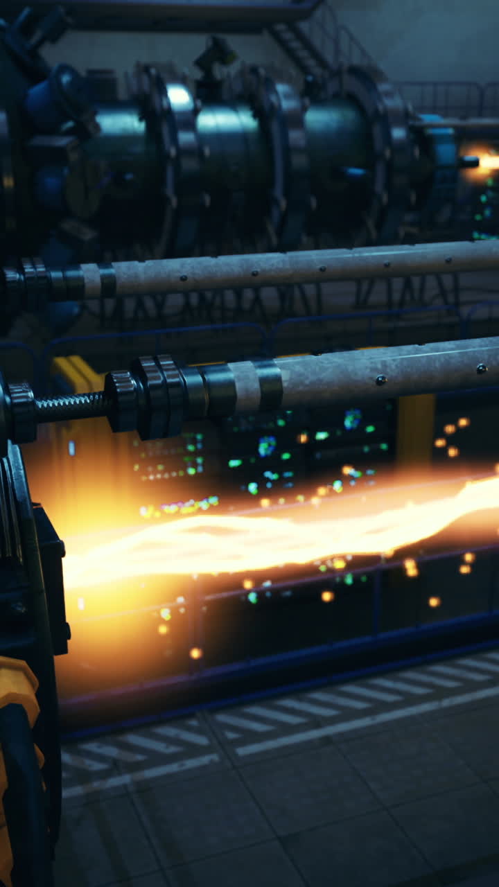 Innovative technology showcasing dynamic energy flow in a modern facility