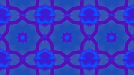 animation of clock ticking over neon pattern on blue background