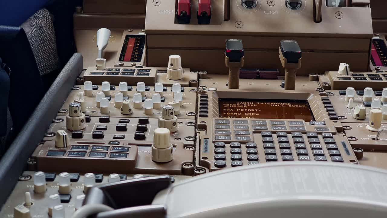 Cockpit buttons layout knobs phone