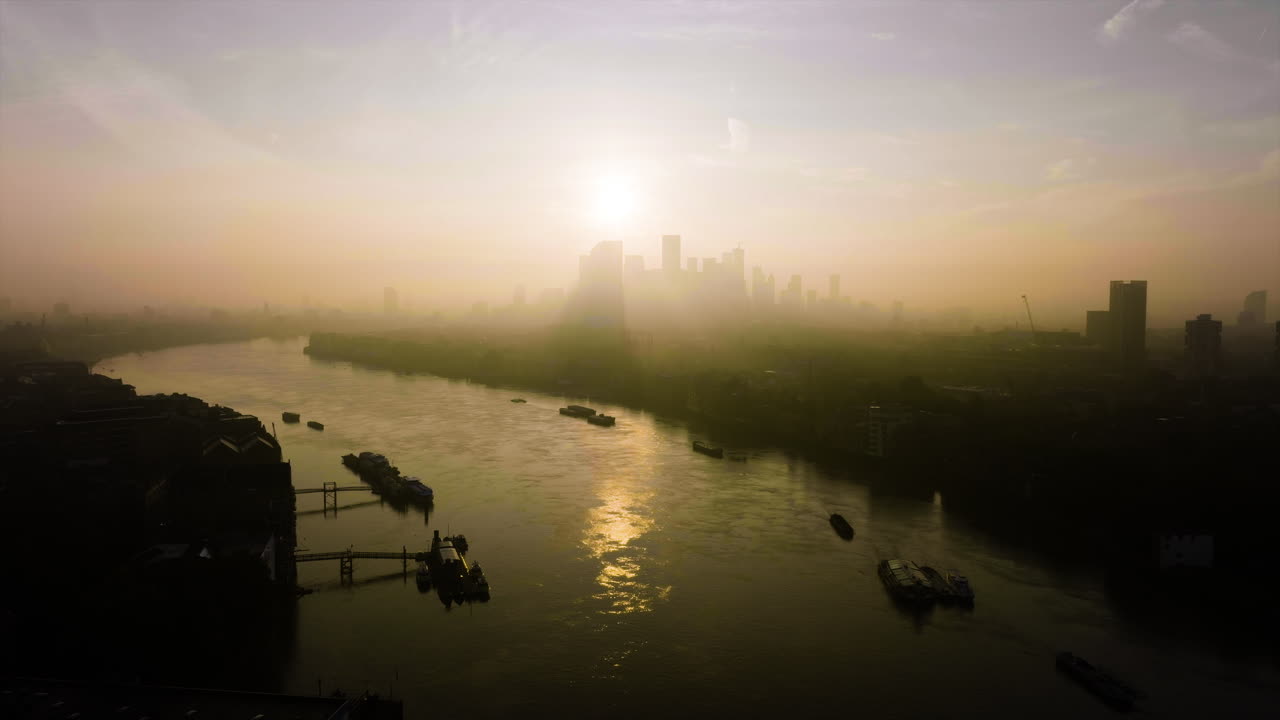 Misty Sunrise over London