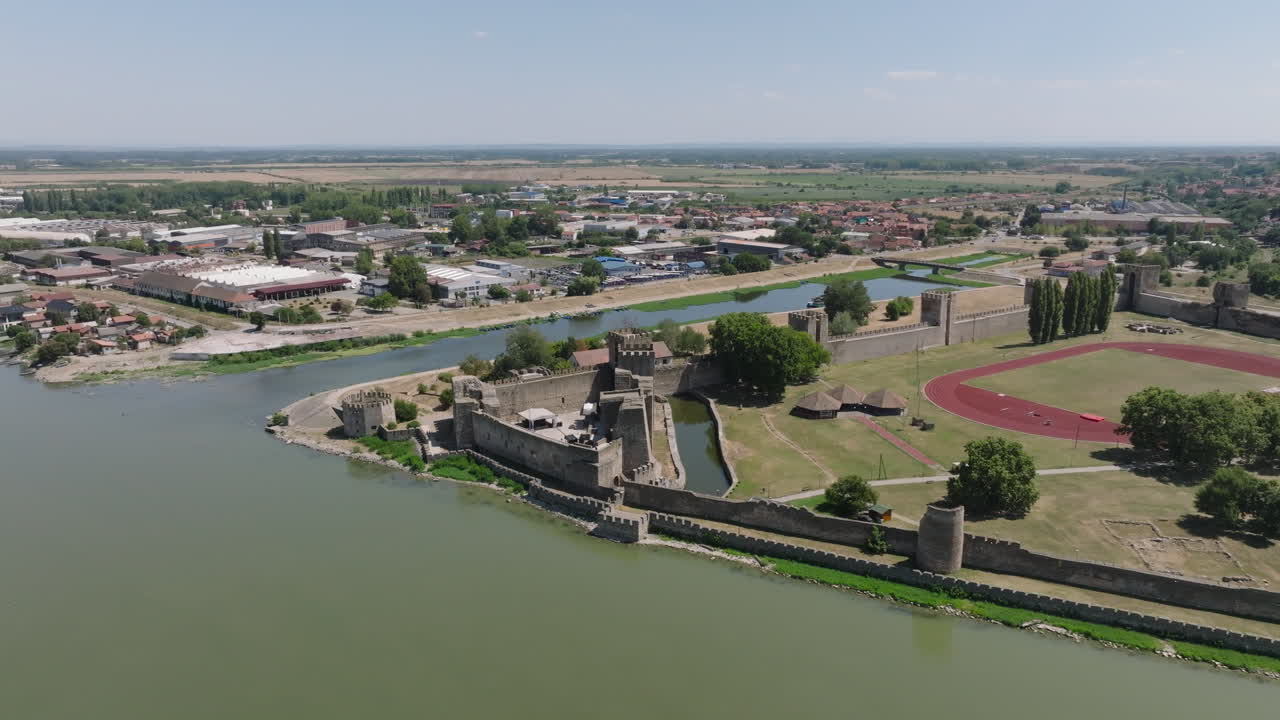 Vista Aerea della Fortezza di Smederevo in Serbia