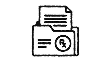 imágenes de animación de iconos de receta y canal alfa