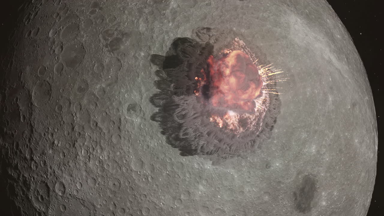 Impact Crater on the Moon
