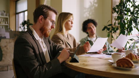 business meeting in an office