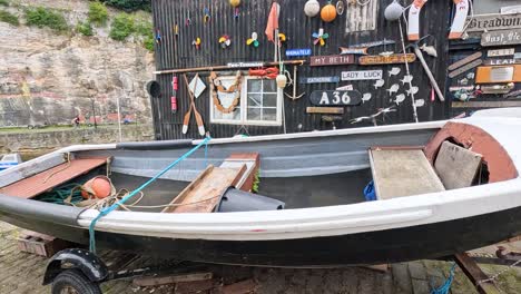 boats docked in scenic scottish harbour