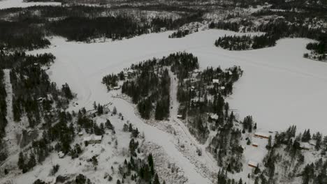 aerial view of macara lake