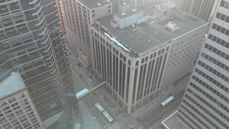 aerial and cinematic footage of buildings in downtown minneapolis, city